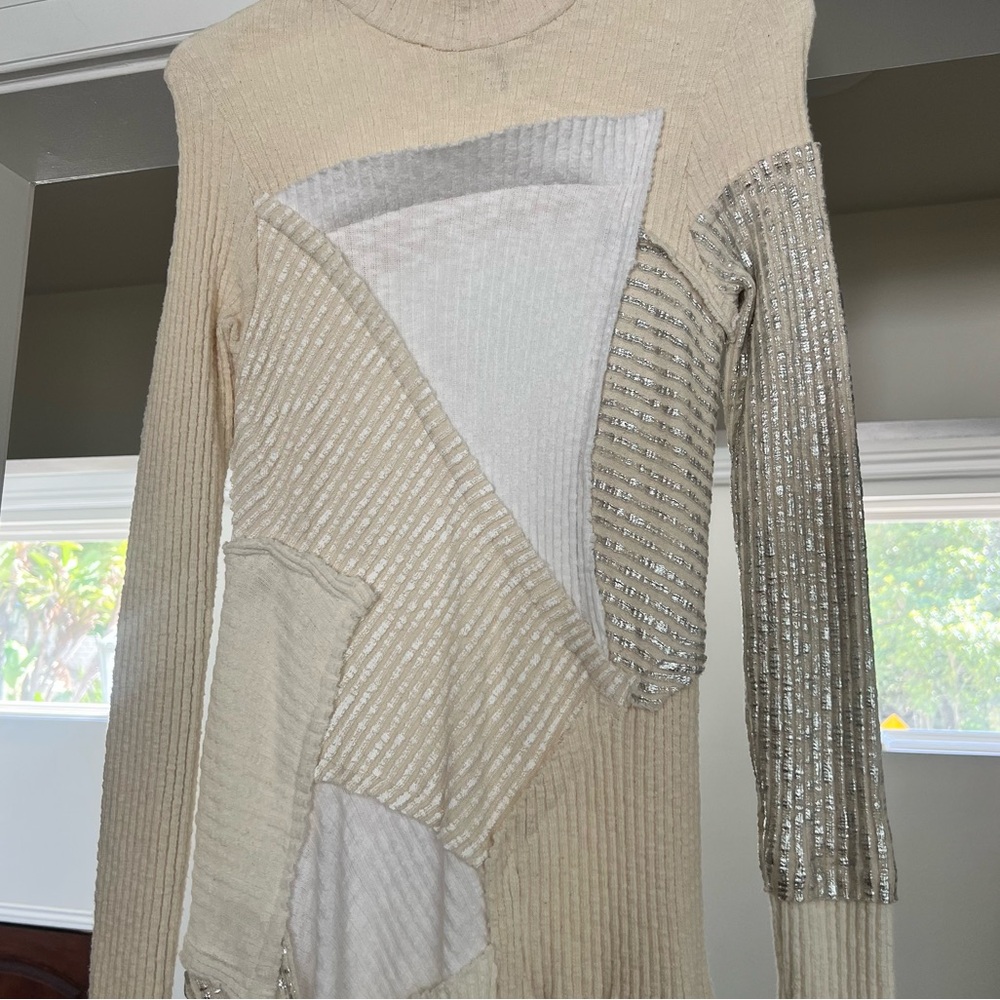 Perfect Number Patchwork Knit Dress - image 2